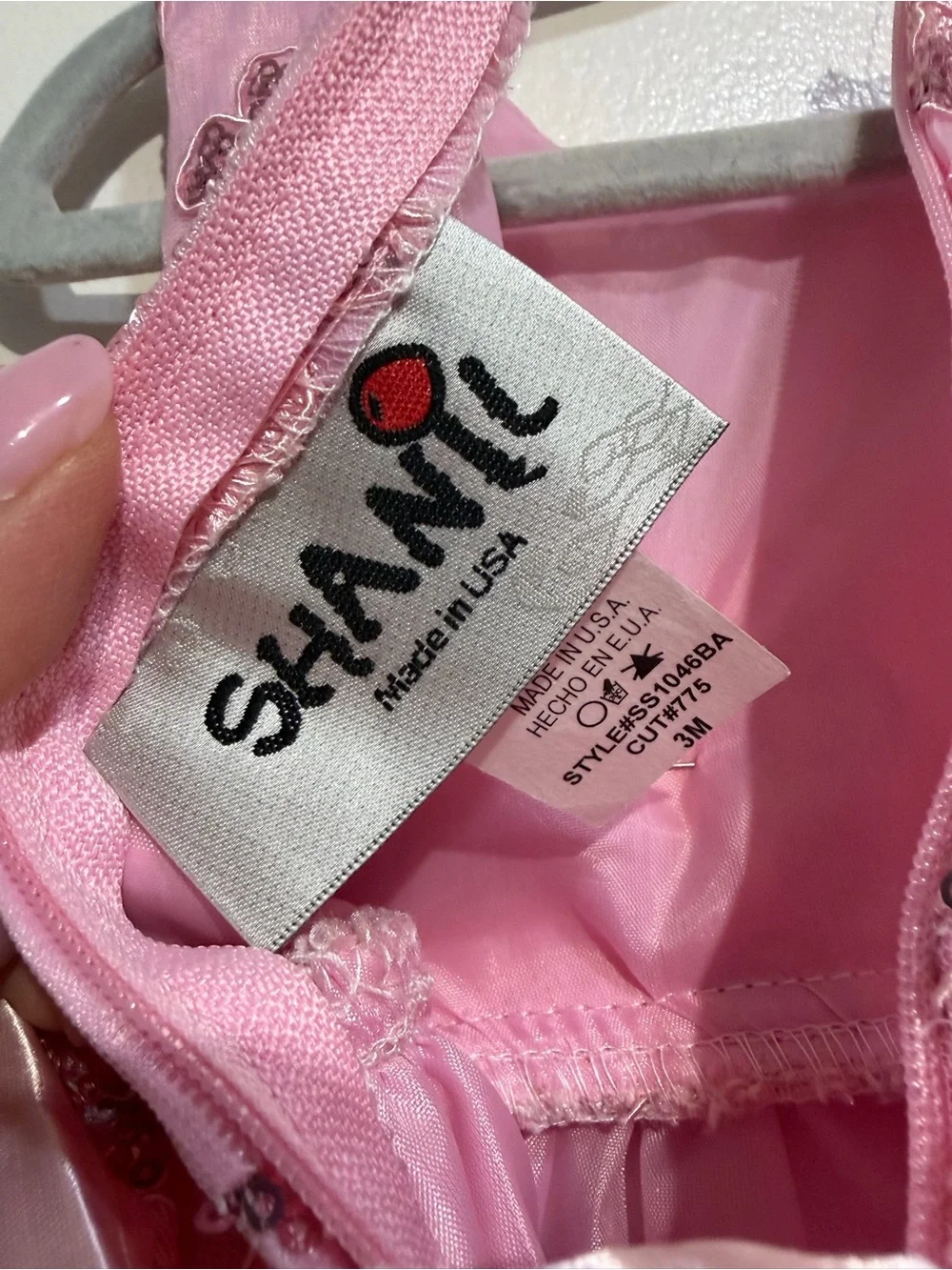 SHANIL Baby Girl Pink Sequin Floral Special Occasion Dress + Headband 3m